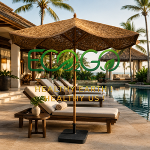 Grand parasol en fibre de coco pour complexe hôtelier, plage, piscine et patio, en provenance du Vietnam - Product Image 6