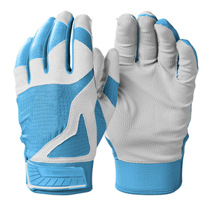New Arrival Premium Quality Leather Baseball Softball Batting Gloves <b>Hook</b> Loop Closure Breathable Comfortable Anti-Slip Best - Product Image 1