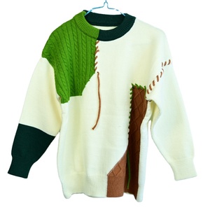 Automne chaud tricot hommes chandails mode col roulé Patchwork pulls Streetwear pull décontracté hommes vêtements 2025 - Product Image 1