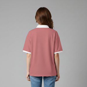 2026 New Arrived Solid Color Classic Fit Lightweight Polo T-Shirt High Quality Casual Wear Hip Hop Style Polo Shirt For Women - Product Image 4