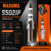 Bougie d'allumage S502IP MASUMA Iridium Platinum ILKAR7B11 pour TOYOTA, Nissan, Infiniti, Benz, Subaru - Pièces détachées ou vente en gros