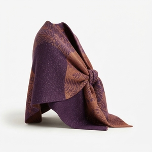 Châle en tricot doux au toucher cachemire pour l'hiver, écharpe-couverture de luxe unie pour femme, vente en gros directe d'usine - Product Image 6