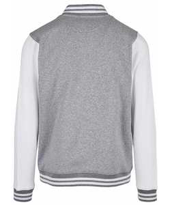 เสื้อแจ็คเก็ตวาร์ซิตี้ผ้าขนสัตว์สำหรับผู้ชาย พร้อมลายการ์ตูนและงานปะติด ดีไซน์โลโก้ด้านหน้า มีฮู้ด แจ็คเก็ตหนาสำหรับฤดูหนาว - Product Image 4