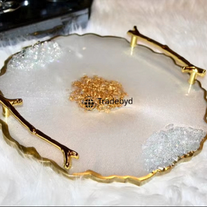 Bandeja y Plato Decorativos de Resina Moderna Hechos a Mano de Primera Calidad para el Hogar Tradebyd - Product Image 1