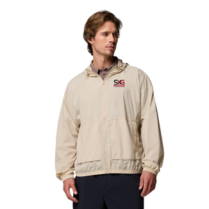 Chaqueta cortavientos con capucha y logotipo personalizado, ligera, con cremallera, impermeable para exteriores, para hombre - Product Image 5
