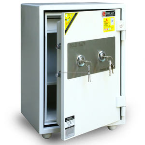 WELKO Electronic <b>Safes</b> with Key Lock Anti-theft & Fireproof 1000-1200C Brown Stainless Steel Home & Commercial Use - Product Image 1