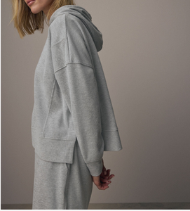 Conjunto de Dos Piezas de Terciopelo Tejido para Mujer, Primavera Invierno 2026, Personalizado, Premium, con Pedrería, Talla Grande, Sudadera con Cremallera y Logotipo Frontal - Product Image 3