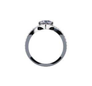 Anillo de Nudo Infinito de Plata de Ley 925 con Aspecto de Diamante y Piedra de Circonita Cúbica, Joyería Romántica para Mujer - Product Image 2