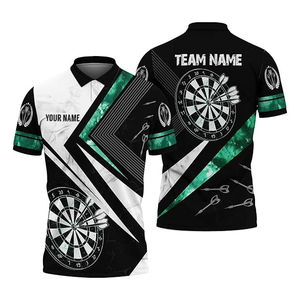 Custom Designed Sublimation 100% Polyester Men <b>Billiard</b> <b>Snooker</b> Shirts for Men Polo Shirts Custom Pool Men Jerseys - Product Image 1
