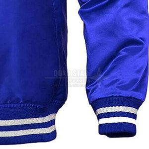 Custom Made Breathable Satin Letterman <b>Jacket</b> For <b>Men</b> <b>Long</b> Sleeves Best Selling <b>Men</b> Satin Letterman Winter <b>Jacket</b> - Product Image 5