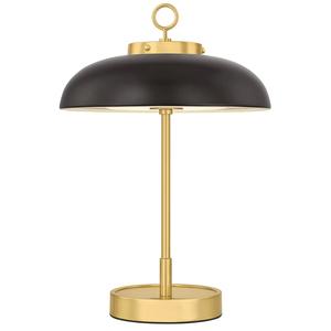 Lámpara de Mesa Contemporánea de Latón Metálico con Base Redonda para Decoración de Sala de Estar - Product Image 6