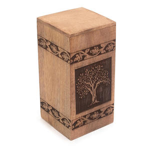 Vente chaude pour la conception en bois de manguier Urne de vie d'arbre adulte Cercueil en bois fabriqué à la main pour animaux de compagnie Fabricant en gros Exportateur - Product Image 5