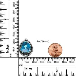 Hermosos Pendientes de Turquesa Natural, Hechos a Mano, Plata de Ley 925, para Compromiso o Boda, Venta al Por Mayor - Product Image 2