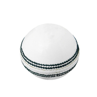 Pelota de críquet de cuero de alta calidad con costuras resistentes para entrenamiento en interiores y exteriores, para entrenadores y críquet escolar