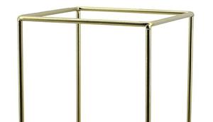 Lanterne en métal décorative pour l'extérieur, finition plaquée or brillante, style moderne, lanterne à bougie, fabrication artisanale, personnalisable - Product Image 2