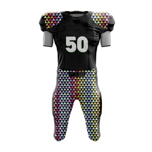 Maillots de football américain personnalisés pour hommes, style streetwear et sportswear, coupe ample, col en V, imprimé numérique sur polyester - Product Image 5