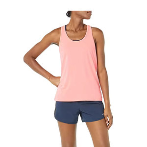 Women's Solid Color Racerback Tank <b>Tops</b> Quick Dry Knitted Polyester Sporty Style Scoop Neck Regular Length - Product Image 1