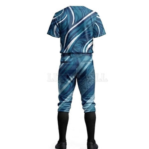 Uniforme de baseball professionnel, maillot personnalisé, pantalon assorti, polyester respirant, motif imprimé par sublimation audacieux, entraînement d'équipe - Product Image 6