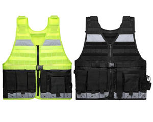 Gilet de sécurité réfléchissant, gilet tactique respirant, uniforme de garde de sécurité, gilets de protection multifonctionnels, gilet haute visibilité - Product Image 4