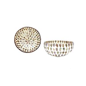 Cuenco de madera de coco de concha marina vietnamita hecho a mano cena de papel desechable única/Saladware para decoración del hogar almacenamiento Catering - Product Image 2