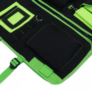 Chaleco de Caza Unisex Negro Verde Neón, Múltiples Bolsillos, Transpirable, Impermeable, Resistente al Viento, Tela Oxford, Sin Mangas, para Adultos, Uso Invernal - Product Image 2