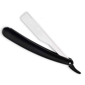 Rasoir pliant professionnel, lame en acier inoxydable, manche en plastique ABS, lame simple, réutilisable, outil de toilettage personnel, pour barbier - Product Image 1