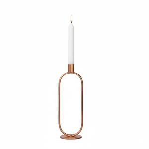 Candelabros de diseño moderno con anillos dorados, portavelas decorativos de metal, juego de 2, soporte geométrico para velas, para decoración del hogar - Product Image 4