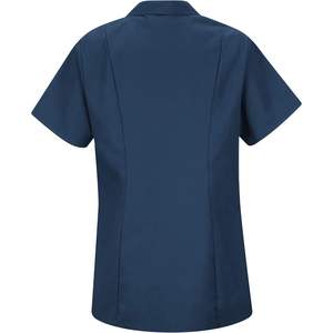 Blouse de travail personnalisée pour femmes avec fermeture éclair sur le devant - Product Image 1