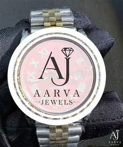 Reloj Mecánico de Acero Inoxidable con Esfera Redonda, Bisel de Cristal y Brazalete de Eslabones, Reloj de Pulsera Elegante para Hombre - Product Image 2