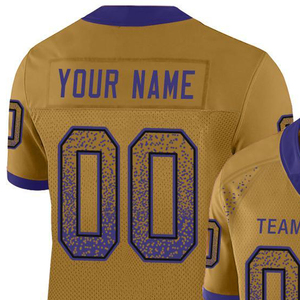 Maillot de football américain personnalisé OEM, sublimation 100% polyester, uniforme d'équipe décontracté personnalisé, design imprimé pour les vêtements des joueurs - Product Image 3