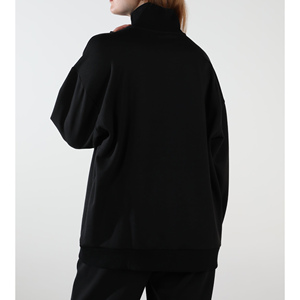 Sweat-shirt ample pour femme, taille adulte, col montant zippé, pull à capuche tendance pour femme, best-seller - Product Image 4
