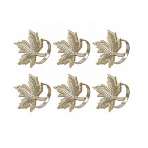 High Quality <b>Leaf</b> Design Metal Napkin Rings for Weddings Parties Housewarmings Home Decor-Top Tabletop Cloth <b>Paper</b> Ornaments - Product Image 6