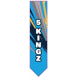 แท็กกีฬารักบี้ 5Kingz คุณภาพสูง แท็กสำหรับรักบี้ลีก ดีไซน์เชฟรอน สีน้ำเงินเหลือง ทนทาน น้ำหนักเบา เป็นมิตรกับสิ่งแวดล้อม สำหรับกีฬาทีม - Product Image 4
