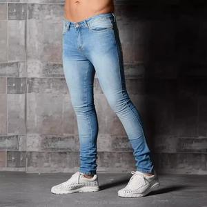 Jeans de Mezclilla para Hombre Hechos a Medida, 100% Algodón, Lavado a la Piedra, Cintura Media, Corte Recto, Casuales, Transpirables, Ligeros, para Verano, Otoño e Invierno - Product Image 4