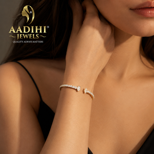 18K <b>Solid</b> Gold Lab Grown Diamond Men's <b>Bracelet</b> Round Brilliant & Pear Cuts 2+5 CT Rhodium Plated IGI Certified Luxury - Product Image 1