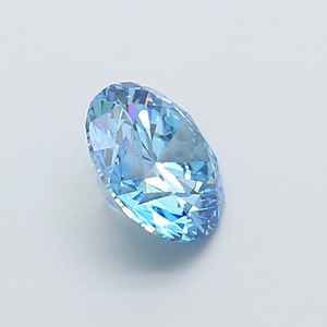 Diamant CVD cultivé en laboratoire, forme ronde, 1,09 carat, bleu vif fantaisie, clarté VS2, polissage excellent, pierre précieuse brute brillante. - Product Image 4