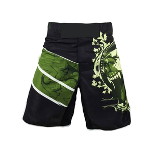 Shorts de sport MMA respirants à taille mi-haute pour arts martiaux et boxe UFC, modèle tendance, fabriqués en usine - Product Image 1