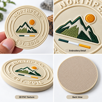Patch brodé 3D personnalisé en PVC, patchs en caoutchouc brodés avec logo personnalisé pour les marques de vêtements, vestes, chapeaux, sacs
