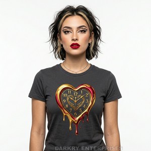 Camiseta de Mujer con Estampado de Cupido Neón Personalizado, Venta al por Mayor, Algodón Negro, Estilo Brillante, Fabricante OEM, Tops Cyberpunk para Mujer, Transferencia Térmica - Product Image 6