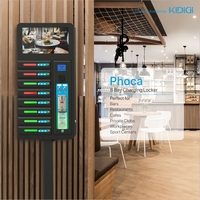 Casier électronique mobile à monnayeur pour la recharge de téléphones portables en métal, avec alimentation 5V/2.1A