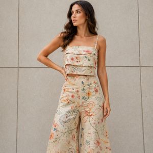 Premium position print with embroidery fabric is a modern textile designed for stylish fashion and <b>garment</b> collections This fabr - Product Image 2