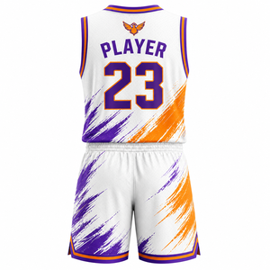 Maillot de basket-ball sans manches personnalisé de haute qualité avec short assorti pour les tournois - Product Image 4