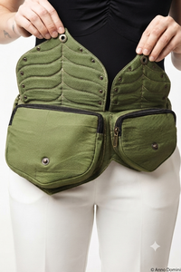 Sac banane en toile de coton avec compartiments spacieux pour passeport, argent, cartes et téléphone, idéal pour les voyages - Vente en gros - Product Image 3