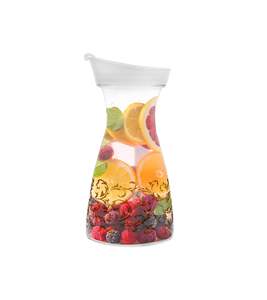 Bouteille en acrylique transparente de qualité supérieure avec bouchon anti-fuite, motif doré de luxe pour l'eau et les jus - Product Image 1