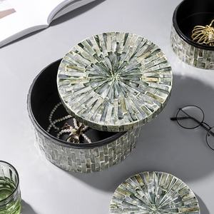 Caja de regalo hecha a mano para madre de la perla, conjunto de joyería para collar de perlas, incrustaciones de perlas únicas, caja de regalo de Vietnam - Product Image 2