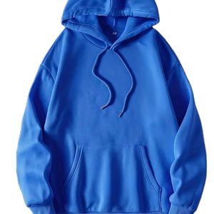 Sweat-shirt à capuche pour homme, formel/décontracté, en polaire lavée, à manches longues, anti-rides, séchage rapide, coupe classique, avec poche - Product Image 1