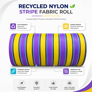 Rouleau de tissu tissé rayé 100 % nylon enduit PVC pour sacs, bagages, équipement de plein air, tapisserie, accessoires de mode – Durable et écologique - Product Image 6