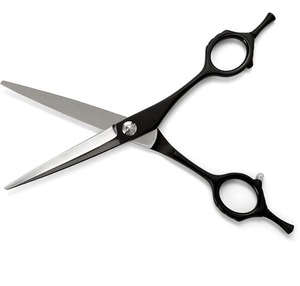Tijeras de Peluquería Profesionales de Dos Tonos, Acero Inoxidable Afilado, Mango Negro, para Diestros, Ligeras, para Cortar el Cabello - Product Image 3