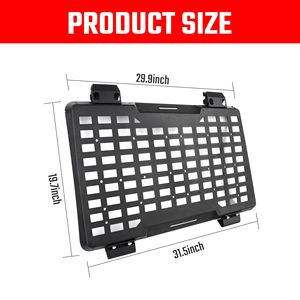 2018-2025 for Jeep Wrangler JL 4 Doors Rear <b>Window</b> Molle <b>Panel</b> System Modular Storage Protective Decoration Cargo Carrier - Product Image 6