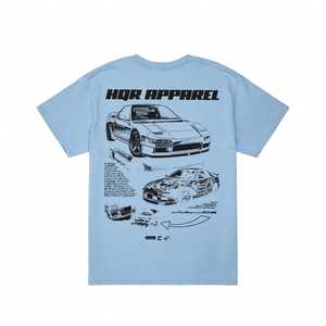 T-shirt pour homme à manches courtes, col rond, en coton respirant, coupe classique, imprimé voiture sur le devant, streetwear - Product Image 2